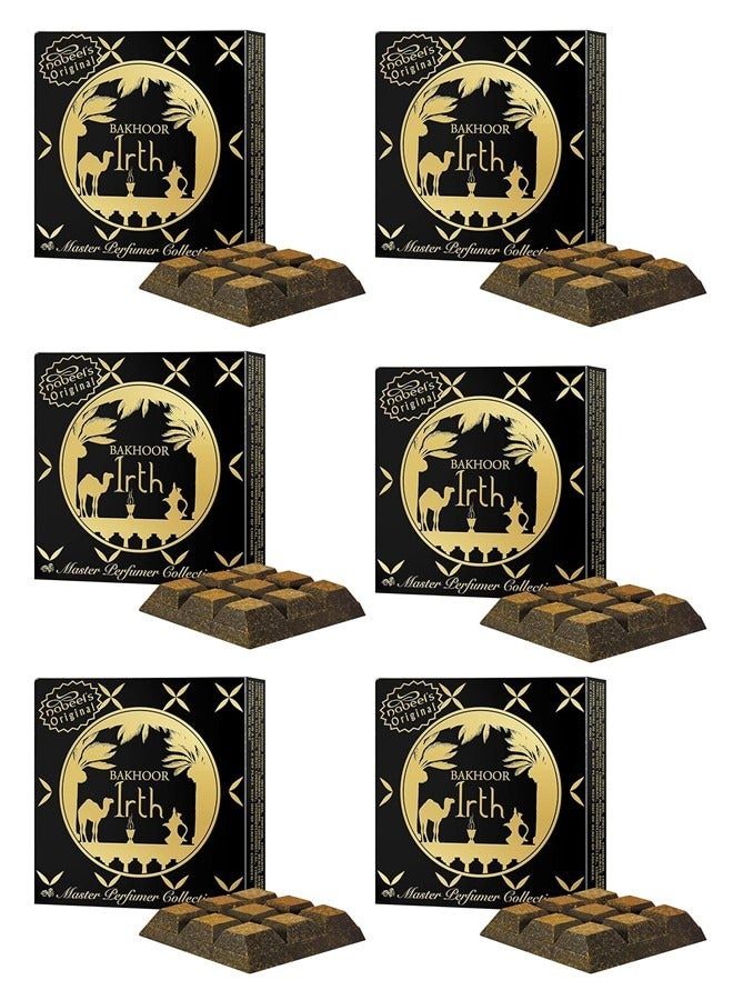 Nabeel 6 Pcs Bakhoor Irth 40GMS Authentic Arabic Oudh Incense for a Deep Long-Lasting Luxury Fragrance Experience - Image 1